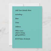 Matching Blue Dove Peace-kerstparty Kaart (Achterkant)