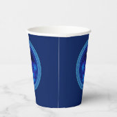 Matching Blue Natitivity Kerstmis Papieren Bekers (Rechts)