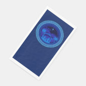 Matching Blue Natitivity Kerstmis Servet (Hoek)