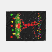 Matching Buffalo Plaid Softball Srts Christmas Paj Fleece Deken (Voorkant (Horizontaal))