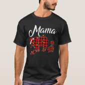 Matching Buffalo Pset Mama Beer Two Cubs Christma T-shirt (Voorkant)