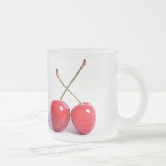 Matching Cherries Matglas Koffiemok (Rechts)