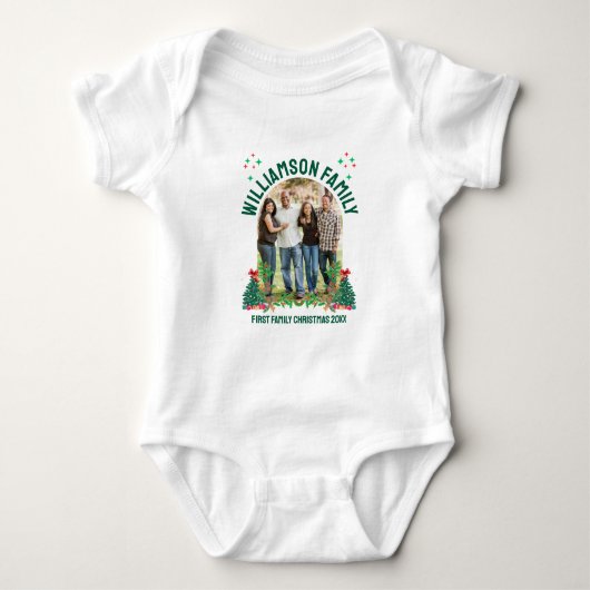 Matching CHRISTMAS FAMILY Photo Group Romper (Voorkant)
