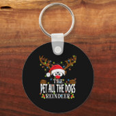 Matching Christmas The Pet All The Dogs Reindeer P Sleutelhanger (Voorkant)