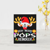 Matching Christmas Very Merry Ps Reindeer  Kaart (Gele Bloem)