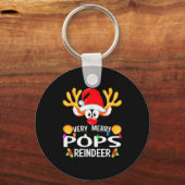 Matching Christmas Very Merry Ps Reindeer Sleutelhanger (Voorkant)