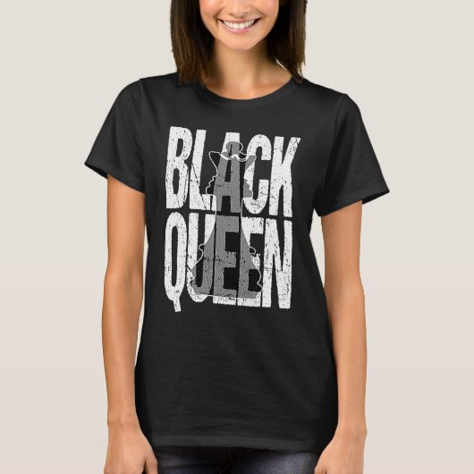 Matching Couple Black History Month Black Queen Ch T-shirt (Voorkant)