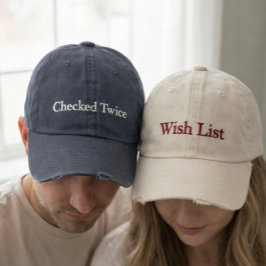 Matching Couple Embroidered Baseball Cap