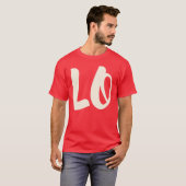 Matching Couple Love LOVE VE Valentijn Mannen T-sh T-shirt (Voorkant volledig)