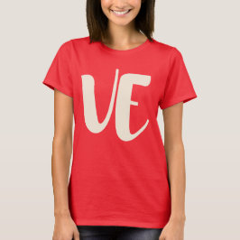 Matching Couple Love LOVE VE Valentijn Vrouwen T-s T-shirt