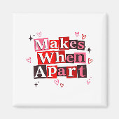 Matching Couple Makes When Apart Long Distance Rel Magneet (Voorkant)