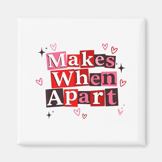 Matching Couple Makes When Apart Long Distance Rel Magneet (Voorkant)