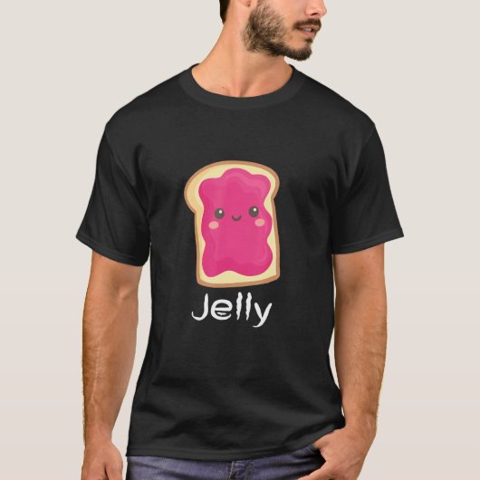 Matching Couple Peanut Butter & Jelly Cool Outfits T-shirt (Voorkant)