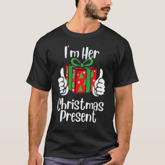 Matching Couples Christmas His And Hers T-shirt (Voorkant)