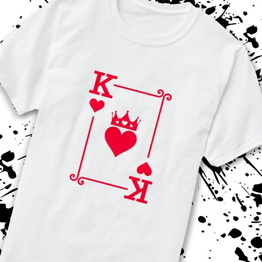 Matching Couples Halloween Costume King of Hearts T-shirt