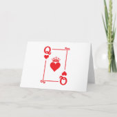 Matching Couples Halloween Costume Queen of Hearts Kaart (Voorkant)