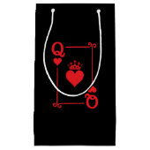 Matching Couples Halloween Costume Queen of Hearts Klein Cadeauzakje (Voorkant)