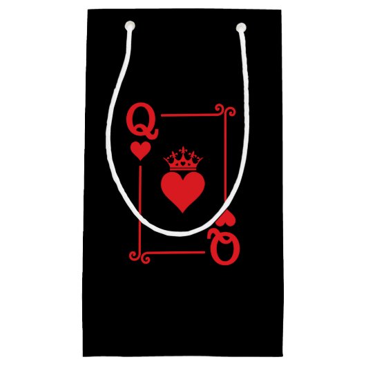 Matching Couples Halloween Costume Queen of Hearts Klein Cadeauzakje (Voorkant)