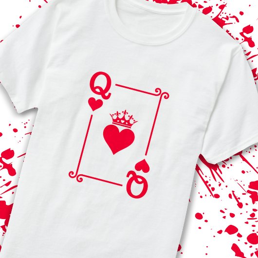 Matching Couples Halloween Costume Queen of Hearts T-shirt