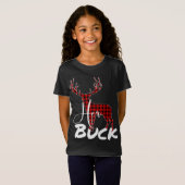 Matching Couples Kerstpyjama Buffalo Pset H T-shirt (Voorkant volledig)