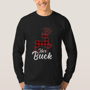 Matching Couples Kerstpyjama Buffalo Pset T-shirt