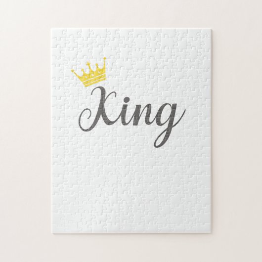 Matching Couples Outfits King en Queen Gift Legpuzzel (Verticaal)