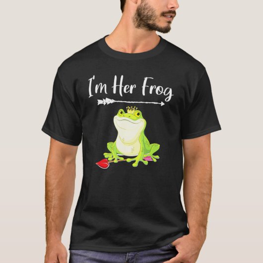 Matching Couples Princess Frog Jubileum Valenti T-shirt (Voorkant)