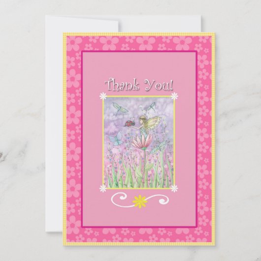 Matching Fairy Thank You Cards beroemd gemaakt doo Bedankkaart (Voorkant)