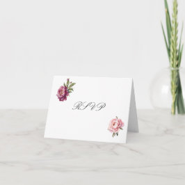 Matching Faith Hope Love RSVP card with envelope Bedankkaart