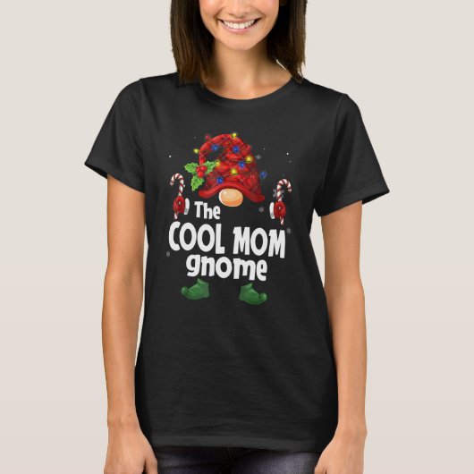 Matching familie De Cool Moeder Gnome Kerstgroep T-shirt (Voorkant)
