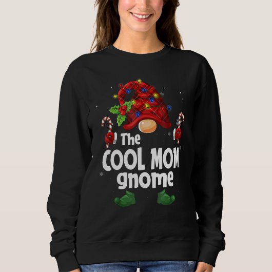 Matching familie De Cool Moeder Gnome Kerstgroep Trui (Voorkant)