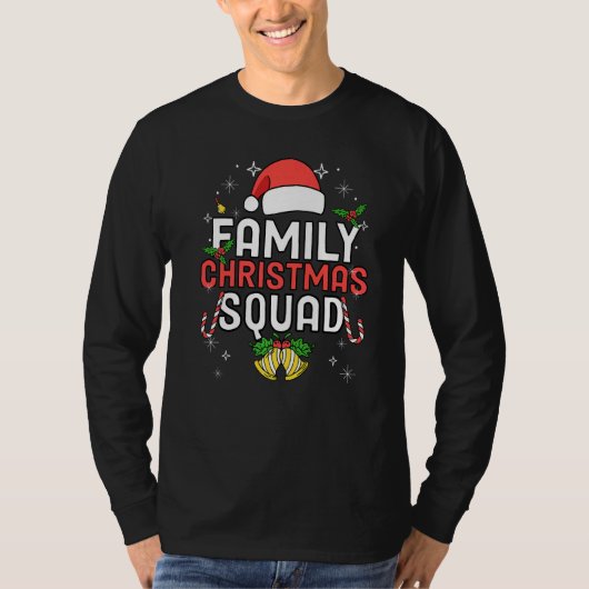 Matching Family Christmas 2022 Team Santa Elf Squa T-shirt (Voorkant)