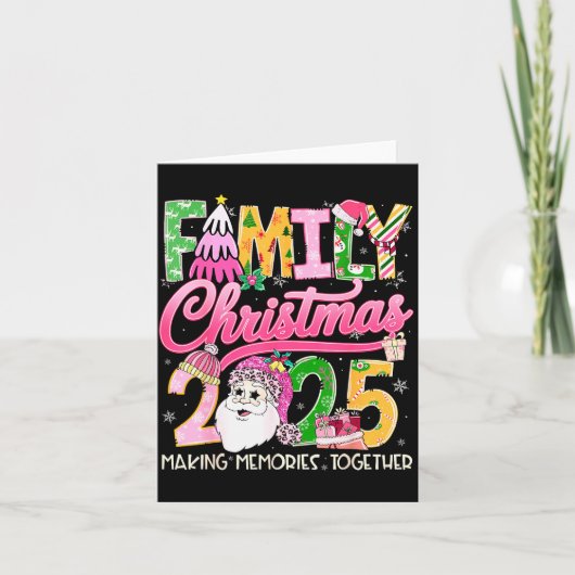 Matching Family Christmas 2025 Xmas Making Memorie Kaart (Voorkant)