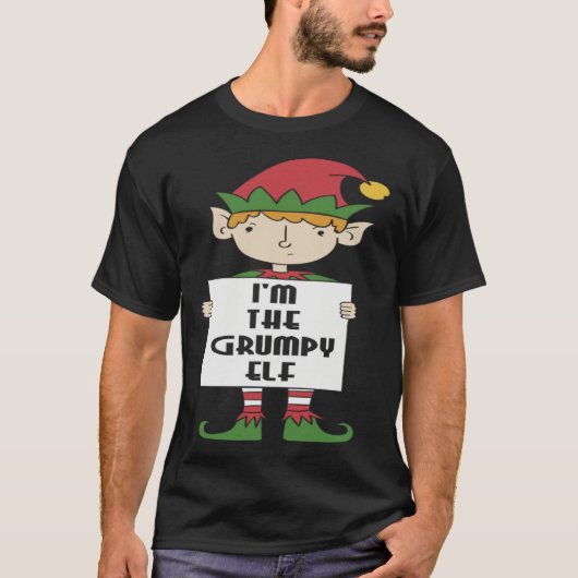 Matching Family Christmas  Costume I m The Grumpy  T-shirt (Voorkant)