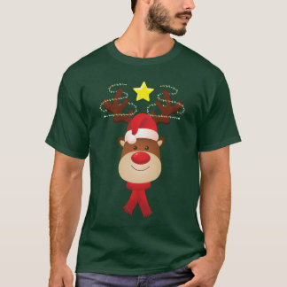 Matching Family Christmas Rein Face Christmas vint T-shirt