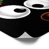 Matching Family Christmas Reindeer Face Christmas  Poster (Hoek)