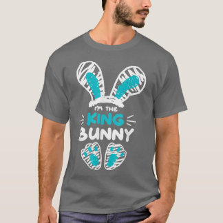 Matching Family Easter Gift Ik ben de King Bunny T-shirt