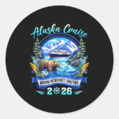 Matching Family Friends And Group Alaskan Alaska C Ronde Sticker (Voorkant)