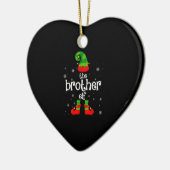 Matching Family Group Funny Ik ben de Broeder Elf  Keramisch Ornament (Links)