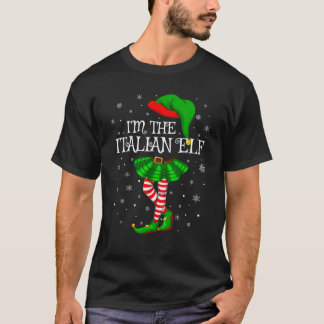 Matching Family Group I m The Italian Elf Christma T-shirt