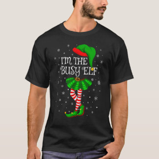 Matching Family Group Ik ben de Bezige Elf Kerstmi T-shirt
