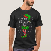 Matching Family Group Ik ben de Librarian Elf Chri T-shirt (Voorkant)