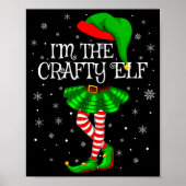 Matching Family Group I'm The Crafty Elf Christmas Poster (Voorkant)