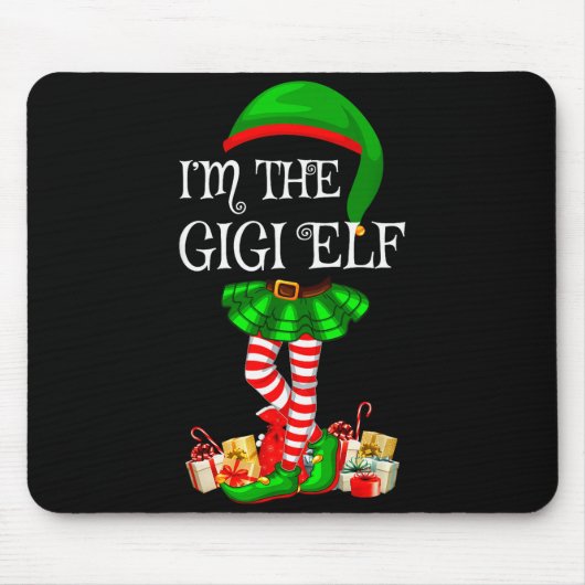 Matching Family Group I'm The Gigi Elf Christmas Muismat (Voorkant)