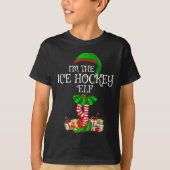 Matching Family Group I'm The Ice Hockey Elf Chris T-shirt (Voorkant)
