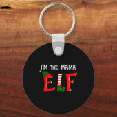 Matching Family Group I'm The Mama Elf Christmas 2 Sleutelhanger (Voorkant)