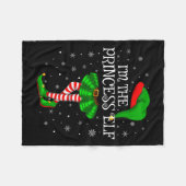 Matching Family Group I'm The Princess Elf Christm Fleece Deken (Voorkant (Horizontaal))