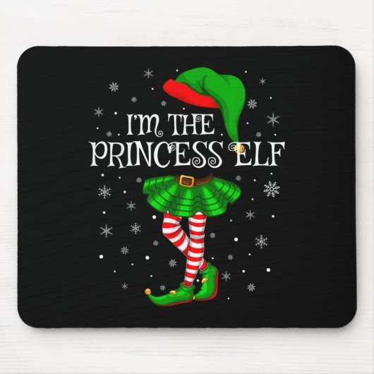 Matching Family Group I'm The Princess Elf Christm Muismat (Voorkant)