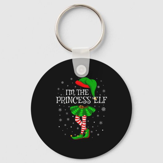 Matching Family Group I'm The Princess Elf Christm Sleutelhanger (Voorkant)