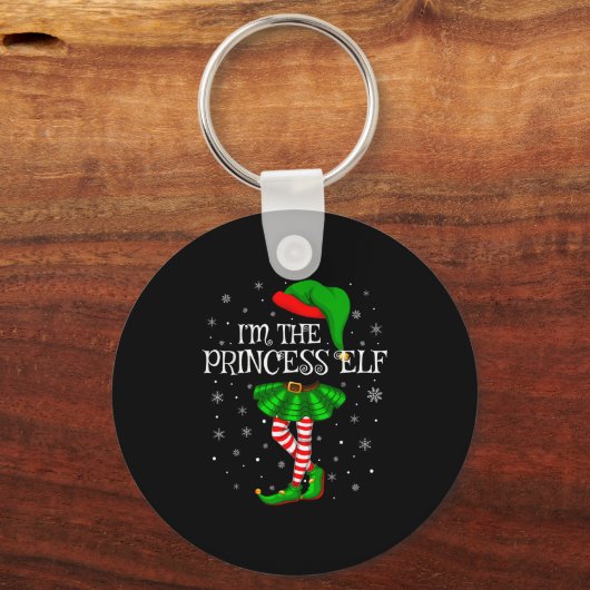 Matching Family Group I'm The Princess Elf Christm Sleutelhanger (Voorkant)